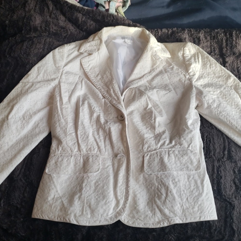 White Eyelet Jacket